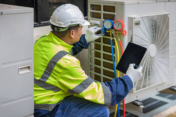 Professional Air Conditioning Repair technician working in Shafer, MN